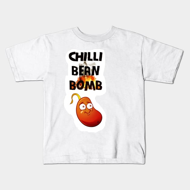 Chilli Bean Bomb Kids T-Shirt by pinesdesigns